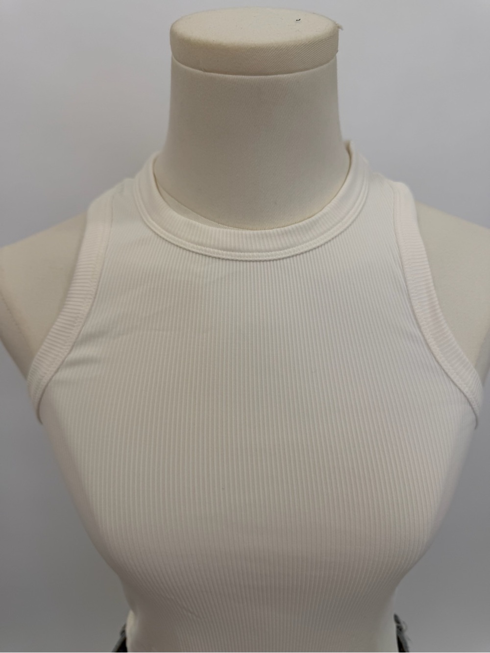 Beach Riot White Ribbed High-Neck Tank - Picture 2 of 5